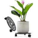 2WAYZ Plant Stand with Wheels - Heavy-Duty Rolling Plant Caddy - Dolly Base with Roller for Large Potted Plants and Flower Pot - Ideal for Indoor and Outdoor Planters - Set of 1 - Black