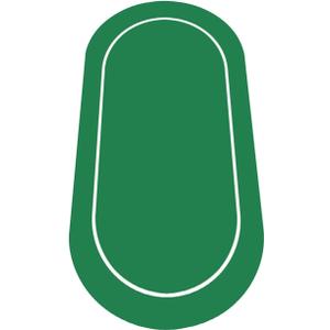 nuveti Poker Mat - 55 x 28inch Non-Slip Poker Table Game Mat - Portable Rubber Waterproof Poker mat for Table 6-8 Player Card Game Anti-Slip Rubber Poker Table Top Layout