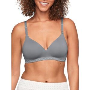 Warner's Women's Blissful Benefits By Warner's Ultrasoft Wirefree Bra, -Graphite Grey, 38B