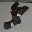 Under Armour Unisex Magnetico Over the Calf Socks, Color: (230) Gridiron Brown / Pitch Gray / White, L, 2 Pair