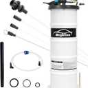 6.5L Oil Extractor - Pneumatic/Manual Vacumm Fluid Extractor Fluid Change Pump with Extended Oil Suction Hose and A Brake Bleeding Hose for Automotive Fluids Vacuum Evacuation