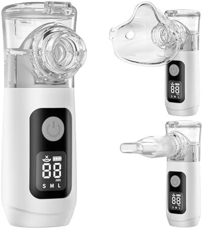 The SWIRLER Nebulizer, Smart Digital Display Portable Nebulizer for Adults and Kids, Portable Nebulizer Machine with Mouthpiece and Mask, Handheld Nebulizer for Travel and Home Use