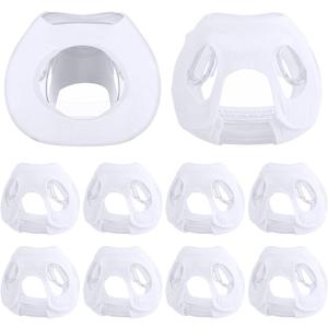 TrelaCo 14 Pcs Sleep Disorders Mask Liners Size Medium Full Face Masks Cover for Sleep Apnea Protector Mask Cushion Cotton Liners Skin Protector Reduces Skin Irritation Noisy Air Leaks Supplies