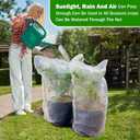 4 Pack Garden Mesh Netting for Plants 2.6x3.3ft - 3.3x4.9ft Insect Bird Netting Pest Barrier Bag with Drawstring 2 Size Fruits Tree Blueberry Bush Netting Cover Bag Protection for Vegetables Tomato
