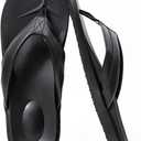 QIGEGE Flip Flop For Men with Arch Support Ultra Soft Cushion Footbed Slip On Lightweight Comfortable Thick Yoga Mat Thong Sandals Beach Thong Slides