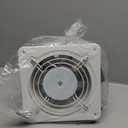 HG Power 6 Inch Exhaust Fan with Speed Controller, 308CFM Wall Exhaust Fanfor Kitchen, Bathroom, Metal Extractor Fan for Pet Room, Smoking Room, Attic, Garage, Window Ventilation (White)