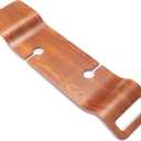 Corsica Luxury Wood Tub Caddy, Walnut Color, Comfortable Bath with 2 Wine Glass Holders, Fits Most Freestanding Tubs