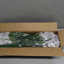 ColoPlay 24 White Bundles Artificial Flowers for Outdoors/Indoors Fake Flowers Plants for Indoor Outside Garden Porch Window Box Home Wedding Farmhouse