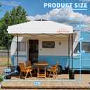 12x12 Pop Up Canopy, Easy Up Canopy Tent, Heavy Duty Tents for Parties, One Person Set Up Event Tent, White