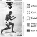 2 x Poster Master Underwater Training Print - Ali Poster - Boxing Art - Black and White Photo Wall - Professional Boxer Illustration - Gym or Living Room Decor - 8x10 UNFRAMED Wall Decor