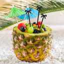 Luxshiny Black Bow Toothpicks 20 Pcs Food Picks for Appetizers Fruit Skewers Cupcake Toppers and Cocktail Decorations 4 Inch Mini Bow Food Picks for Party Entertaining