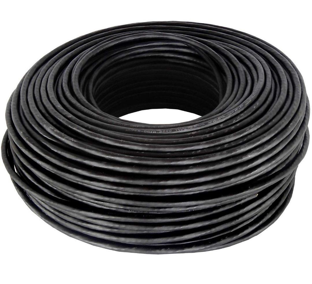 300' FT Oxygen-Free Copper Heavy Duty CAT6 Waterproof Outdoor Direct Burial UV Resistant Ethernet LAN Network Patch Cable RJ45 Cord (300FT Outdoor)