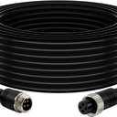 Car Video 4-Pin Aviation Extension Cable for CCTV Rearview Camera Truck Trailer Camper Bus Vehicle Backup Monitor System-65.6Ft/20M