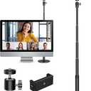InnoGear Webcam Stand, 31" Telescopic Webcam Mount Vlogging Stick with Phone Holder Web Cam Stand for Logitech Webcam C922 C930e C920S C920 C615 C960 C920x BRIO 4K NexiGo N60, Phones, Cameras