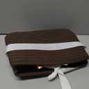 COMFY-HOMI 11.5"x7.5"x4.7" Storage Baskets for Organizing | Cotton Rope Woven Basket | Toy Storage Bin Box | Basket for Shelves, Closet Organizer Bin, Decorative Closet Shelf, 1 Pack Dark Brown