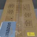 GESUM 52 Inch Ceiling Fan with Lights, Flush Mount Quiet Ceiling Fan with Remote Control, Reversible DC Motor, 6 Speeds for Indoor Outdoor (White Wood)