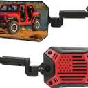 JOYTUTUS Red Mirrors Doors Off Compatible with Wrangler JL Gladiator JT 2018-2023, Side Mirrors with Ball Adapter Wider View No Vibrate & Wobble (NOT FIT 2024+ Wrangler & Gladiator JT)