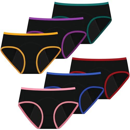 Mesachy Girls Period Underwear Period Panties for Teens Menstrual Leakproof Protective Cotton Briefs XXL