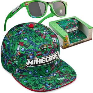 Get Trend Pokemon | Minecraft | Fortnite | Super Mario Kids Baseball Cap, Sunglasses Set UV Protection, Gamer Gifts for Boys