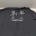 Funny Short Sleeve T-Shirt Stick Figures Humorous Sarcastic Phrases Novelty Short Sleeve T-Shirt (5X-Large, Black)