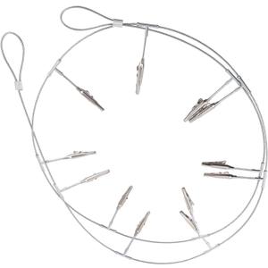 STOBAZA 1pc Chic Chain Photo Holder with Clips Decor for Hanging Photos Memos and Notes Chain Design Versatile for Weddings and Celebrations Alligator Clips Included