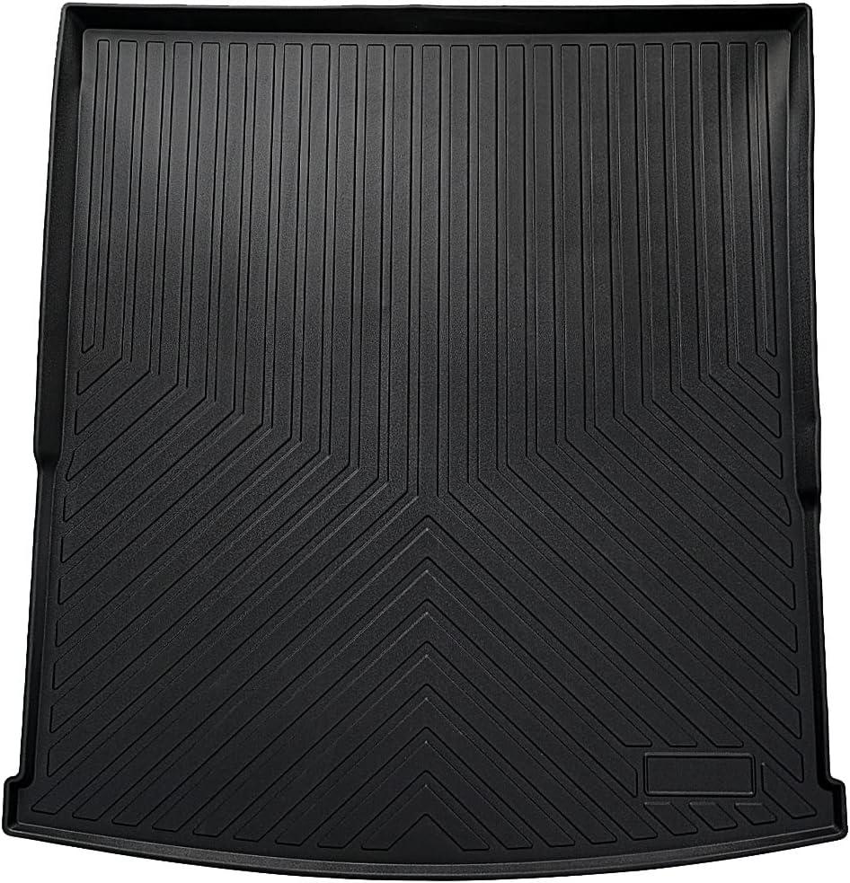 T TGBROS Cargo Mat Custom Fit for 2018-2023 2024 Volkswagen Atlas Accessories All Weather Cargo Liner Rear Trunk Liner Black Non-Slip (Not Fit Atlas Cross Sport)