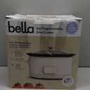 bella 6.0 Qt Programmable Slow Cooker, Ceramic Nonstick Coating, Adjustable Temperature & Cooking Times, Dishwasher Safe Stoneware Pot & Tempered Glass Lid, Tangle Free Cord Wrap, Oatmilk