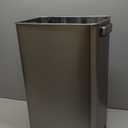 EKO Deluxe Mirage-T 50 Liter / 13.2 Gallon Touchless Rectangular Motion Sensor Trash Can or Recycling Bin, Matte Stainless Steel Finish