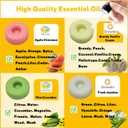 32 Donut Soy Scented Wax Melts Wax Cubes Strong Scent for Warmers Non Toxic Candle Melts Apple Cinnamon Vanilla Jasmine Cucumber