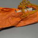 CHERAINTI Deer Drag Sled, Heavy Duty Tear Resistant Hunting Sled with Deer Drag Harness and Rope, Portable Hunting Accessories for Game Dragging, Hauling Elk, Turkey, Duck, and Ice Fishing Gear (Orange)