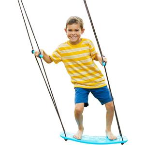 Swurfer Kick Stand Up Surfing Tree Swing Outdoor Swings for Kids Up to 200 Lbs - Hang from Up to 10 Feet High - Includes 24" SwingBoard, UV Resistant Rope, & Handles