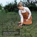 Full-Length Bib Apron with Adjustable Neck Strap  Durable & Easy-Care Chef Apron for Kitchen, Restaurant & Caf (Pecan)