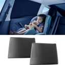 DMJN Car Window Shades for Baby (100% UV & Sun Block) Car Side Windows Covers Sun Shades for Baby in Car,Easy-Install Nano Ice-Crystal Coating-Universal Fit (Medium),2 Pack