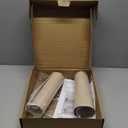 Set of 2 Empire Lamp Shades, 13 Inch Medium lampshades, Handcrafted Natural Linen Fabric lampshade, Assembly Required, Lamp shade for Table Lamp and Floor Light (11"x13"x10", Beige)