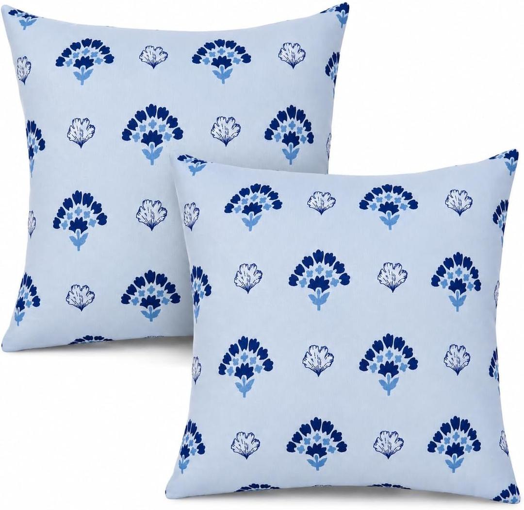 Outdoor Pillows Waterproof 18×18 Inch Decorative Throw Pillows with Inserts