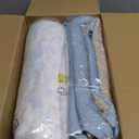 Lesure Small Dog Car Seat for Small Dogs - Soft Dog Booster Seat for Car with Storage Pocket and Clip-On Safety Leash and Thickened Memory Foam Filling, Pet Travel Carrier Bed, Light Blue