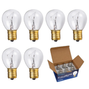 6-Pack Lava Lamp Bulbs 25 Watt, S11 E17 Intermediate Base Replacement - Compatible with 14.5-Inch/20-Ounce Lava Lamps, Glitter Lamps Dimmable - Warm White - Long Life