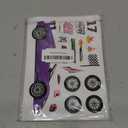 24 Sheets Car Stickers for Kids, Make Your Own Cars Stickers, Race Car Party Favors, Birthday Party Decorations, and DIY Crafts