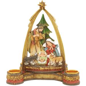 Joseph Studios Nativity with Arch Christmas Advent Candleholder (no Candles)