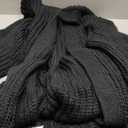 AUGCONE Women's Oversized Cardigans Sweater Long Coat Knit Fall Winter Cozy Outfits with Pockets (Medium, Black)