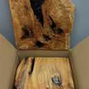 WELLAND 4 Pieces of Handmade Wall Sculptures, Rustic Abstract Wall Dcor for Living Room, Bedroom, Bathroom, Dining Room, Home Office,