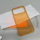 TORRAS for iPhone 17 Pro Max Case Crystal Orange, [Anti-Yellowing][Military-Grade Protection], Ultra Slim Anti-Scratch Back, Soft Bumper, Non-Slip Protective Phone Cover, Orange 6.9"