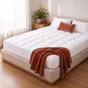 Beckham Hotel Collection King Mattress Topper - Pillow Top Mattress Pad
Ultra-Soft, Breathable, Noiseless, Anti-Shift Down Alternative Fill, 8" to 14" Deep Pocket, Machine Washable, OEKO-TEX