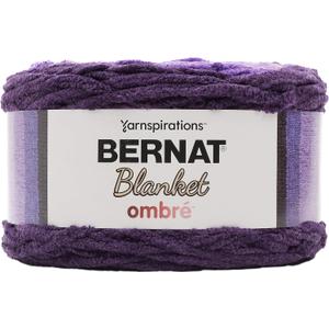 Bernat Blanket Yarn, Eggplant Ombre