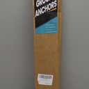 25" Ground Anchors Screw in, Mobile Home Anchors with Upgraded Wider Spiral Blades, Earth Anchors Swing Set Anchors High Wind Heavy Duty for Shed, Trampoline, Carports(Set of 4) (Black)