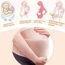 Belly Band for Pregnancy Maternity Belt Pregnancy Support Belt Bump Band Abdominal Brace Belt - Relieve Lower Back, Pelvic and Hip Pain (Brown/One size)