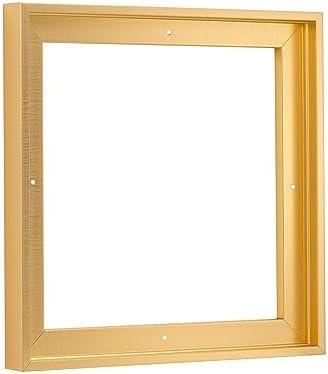 Pixy Canvas Floater Frame 8x8 for 3/4 (0.75) inch Deep Canvas Paintings/Canvas Prints/Wood Canvas Panels/Wall Art/Wall Decor/Home Decor/Artwork (Brass Gold, 8 x 8 inch, Square)