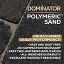 40 Pound Gray Beige DOMINATOR Polymeric Sand with Revolutionary Ceramic Flex Technology for Stabilizing Paver Joints/Gaps, 1/8” up to 4”, Professional Grade Results