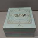 GLASSIQUE CADEAU Vintage Art Deco Ribbed Lowball Cocktail Glasses | Set of 4 | 12 oz Crystal Double Old Fashioned Tumblers for Drinking Classic Whiskey, Gin, Vodka Bar Drinks | Round Glassware