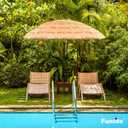 Funsite 6.5ft Tiki Umbrella Outdoor Patio Umbrellas with Tilt Hawaiian Tropical Palapa Beach Umbrellas, UPF 50+ Thatch Hut Umbrella for Patio Backyard Pool